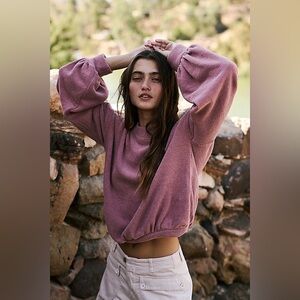 Beach Beach Happy Pullover by at Free People, Roan Rouge